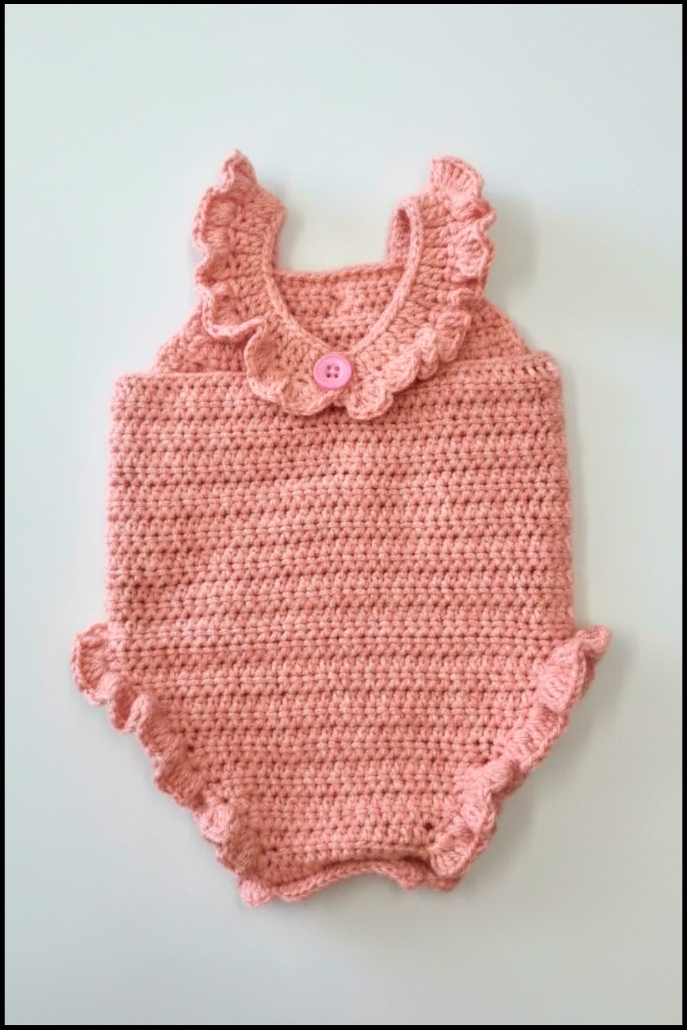 Easy Crochet Baby Romper 2