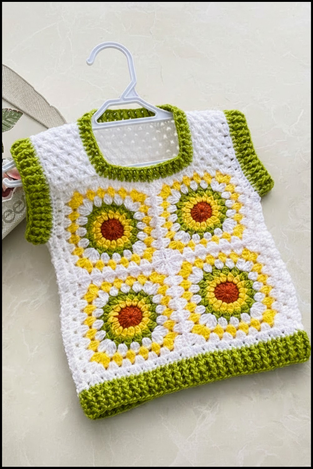 Easy Crochet Baby Sweater Pattern 1