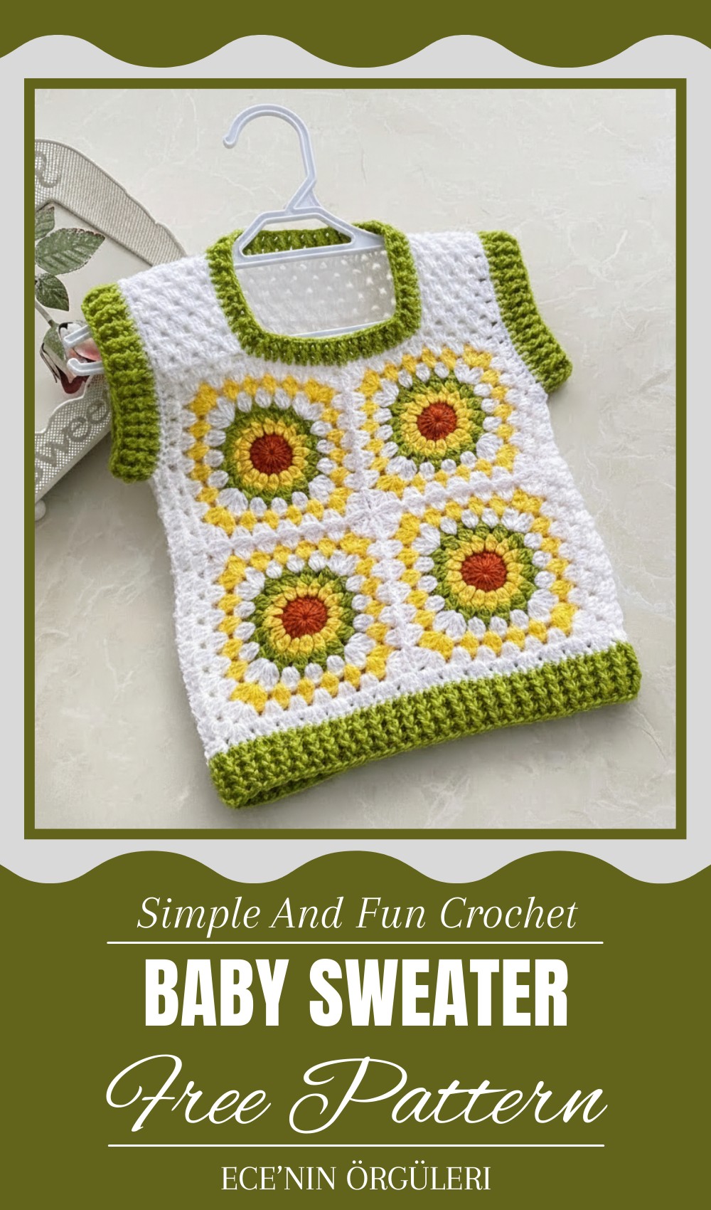 Easy Crochet Baby Sweater Pattern