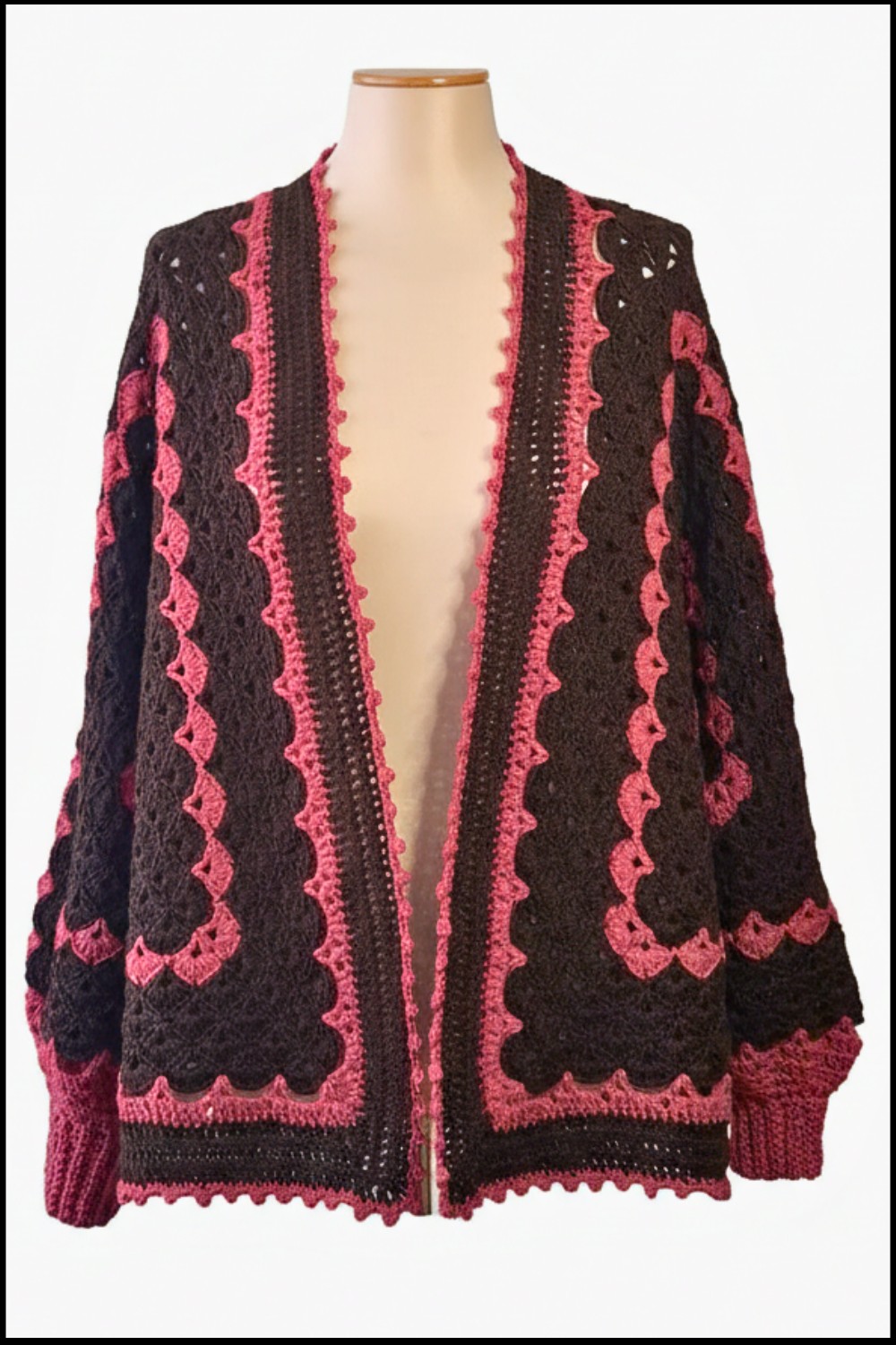 Easy Crochet Cardigan Pattern 1
