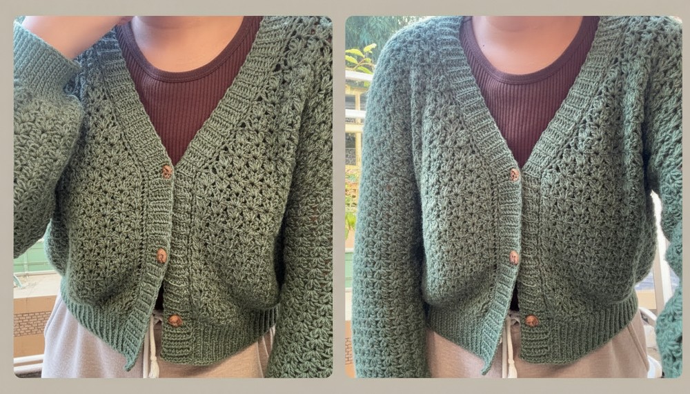 Easy Crochet Cardigan Tutorial 1