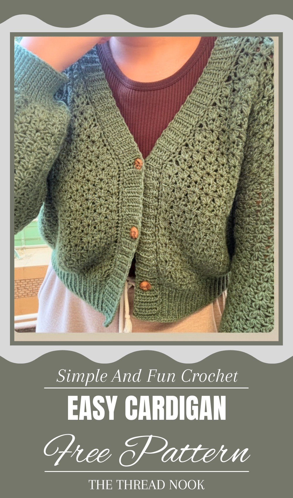 Easy Crochet Cardigan Tutorial