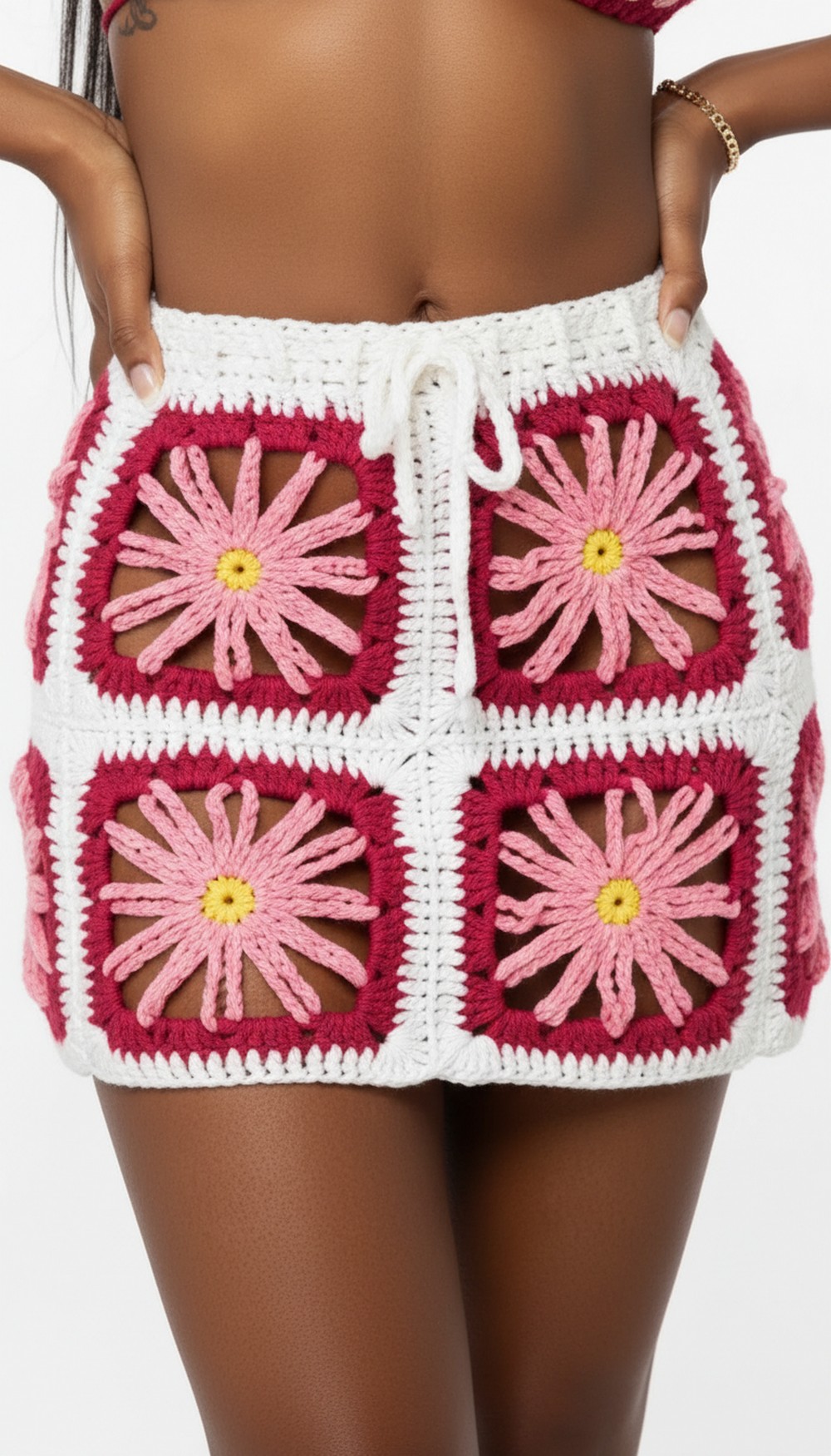 Easy Crochet Daisy Summer Skirt 2