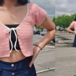 Easy Crochet Front Tie Top Pattern 1