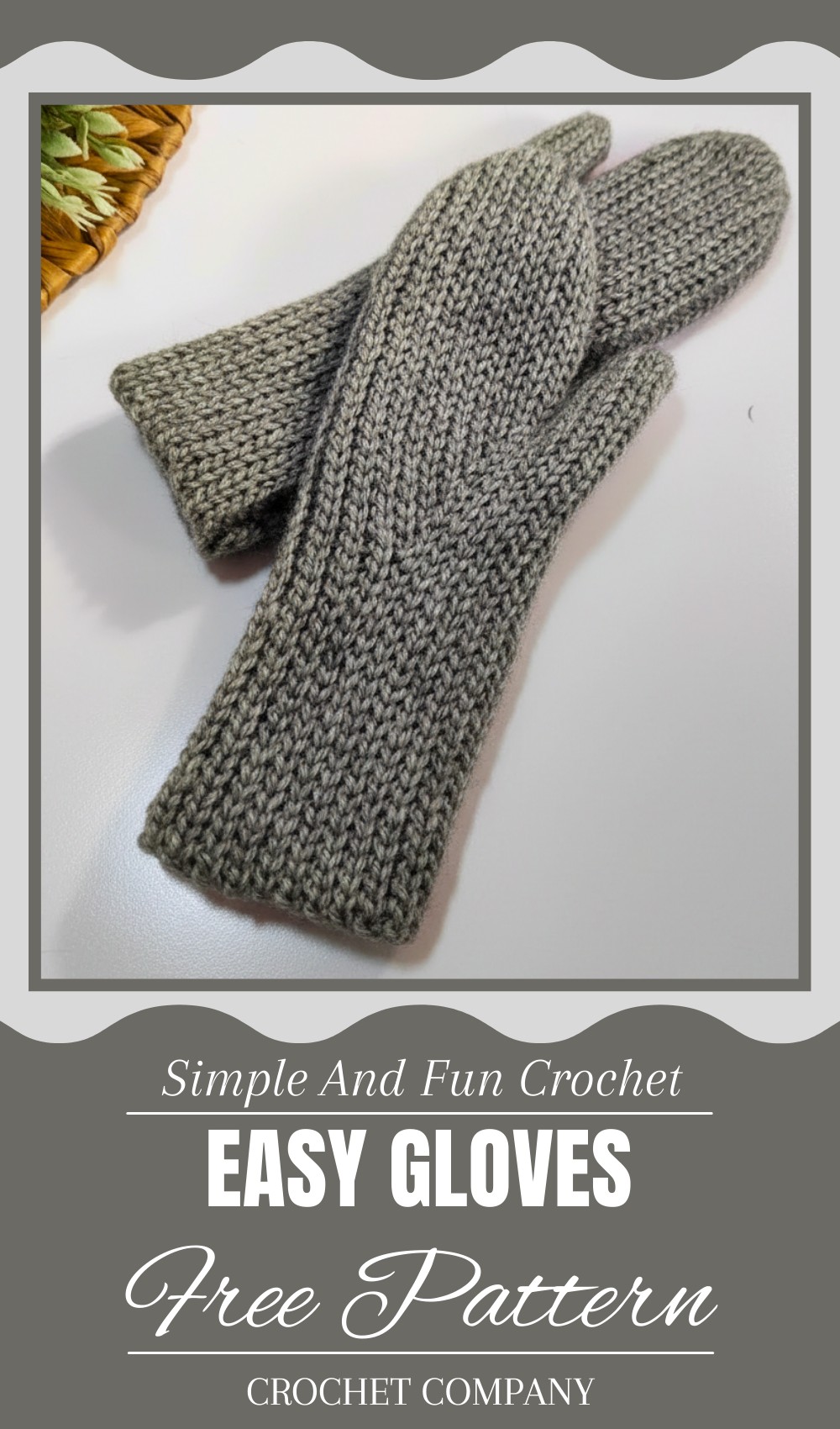 Easy Crochet Gloves Pattern