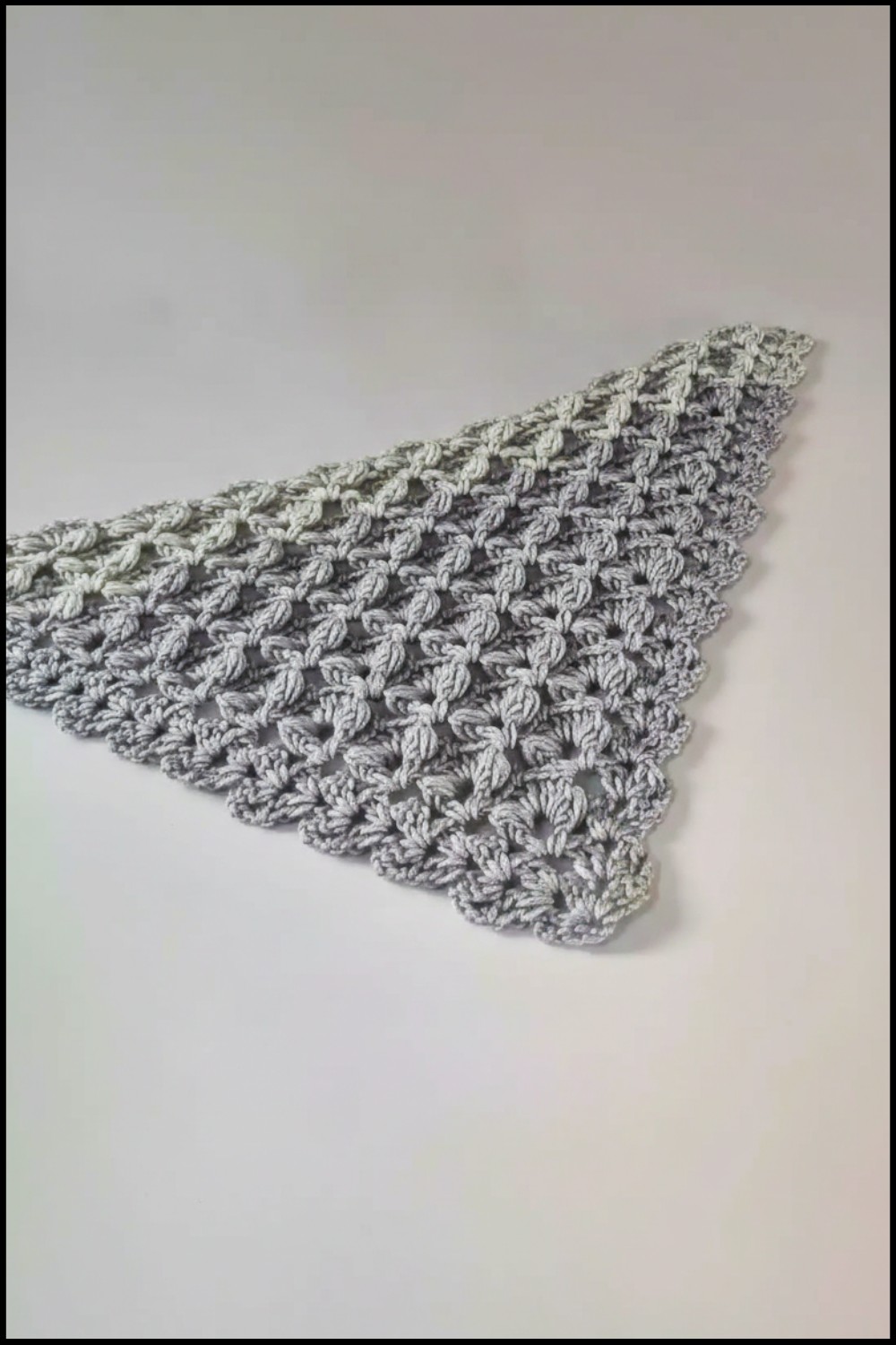 Easy Crochet Shawl Pattern 1