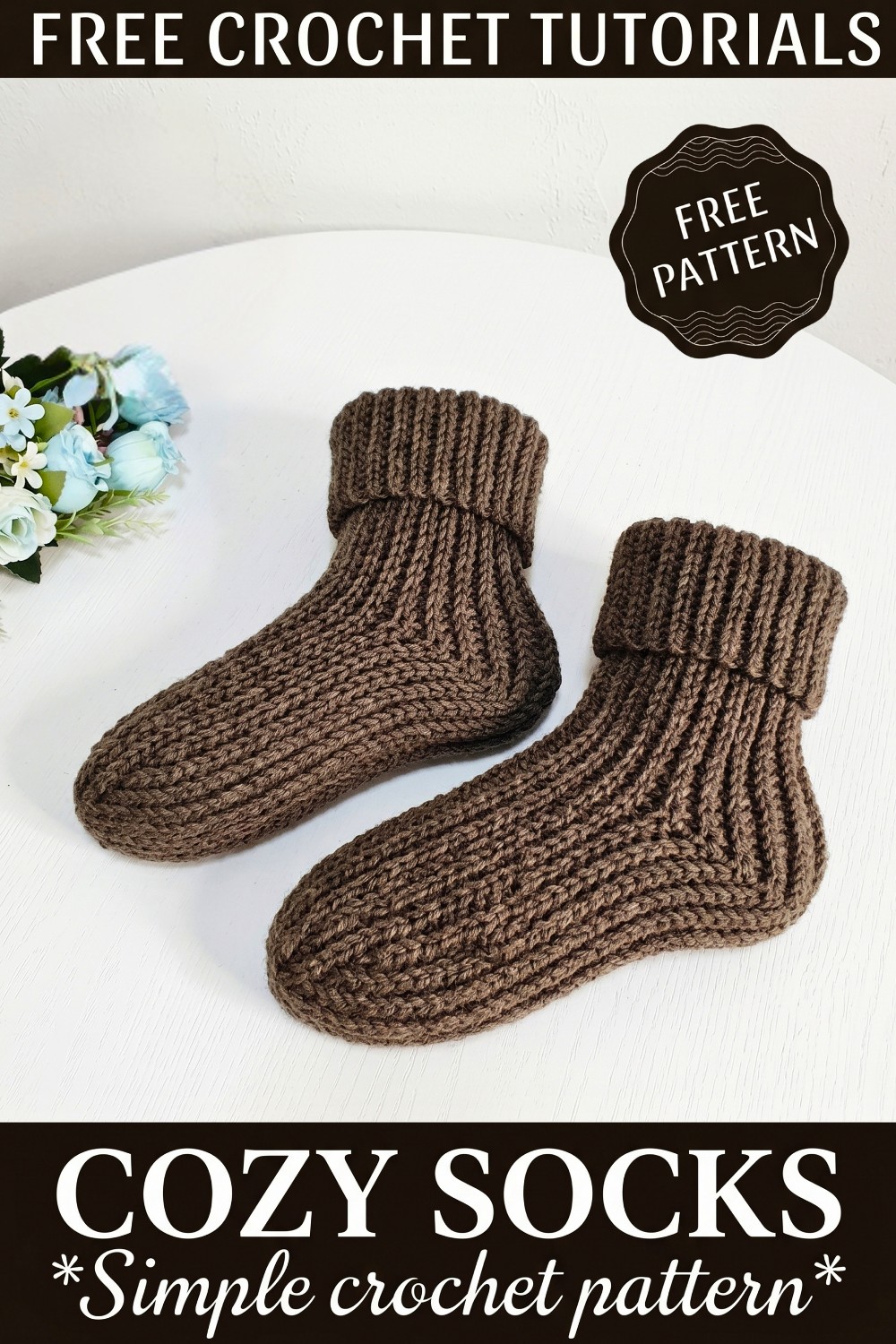 Easy Crochet Socks Pattern for Warm Feet