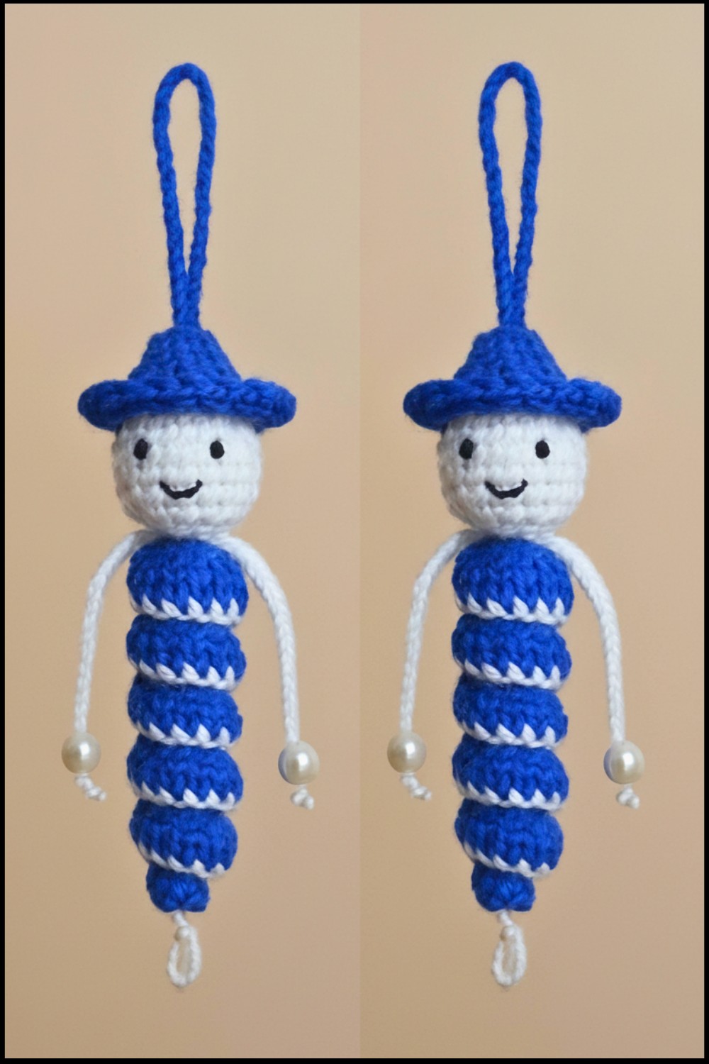 Easy Crochet Spiral Hanging Doll Tutorial 2