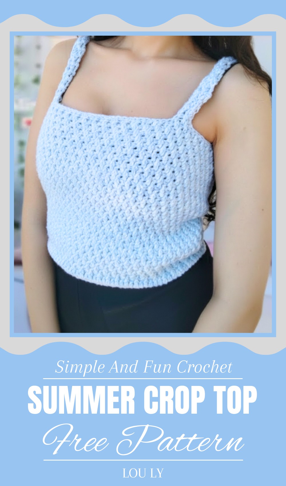 Easy Crochet Summer Crop Top Pattern