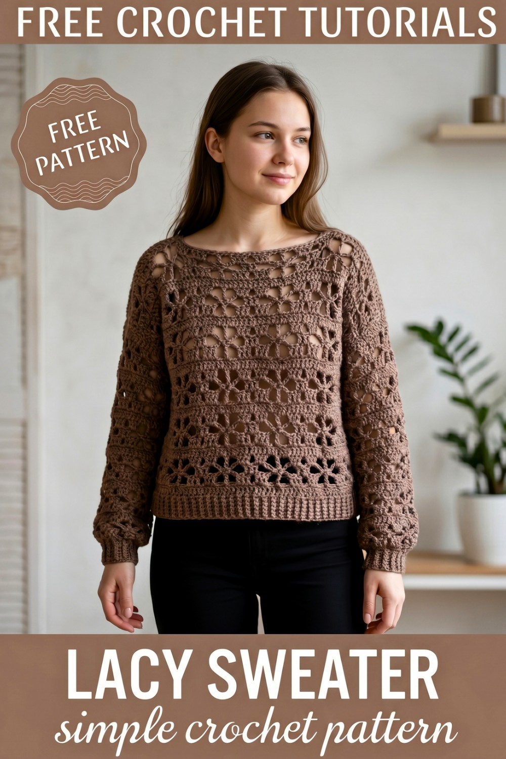 Elegant Crochet Lacy Sweater Pattern That Feels Like Luxury