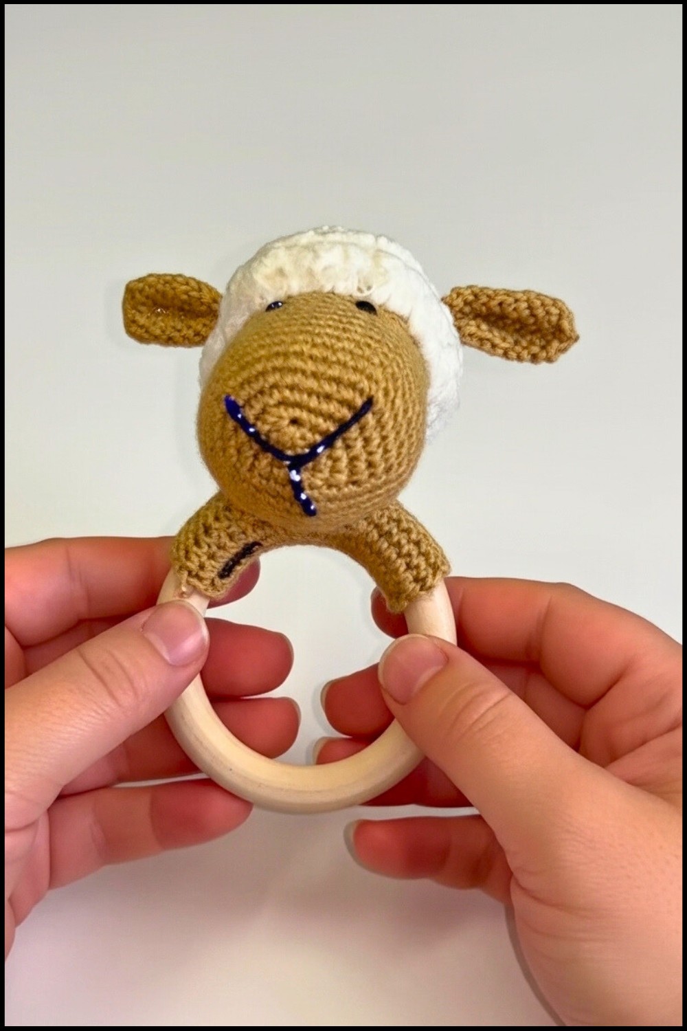 How To Crochet A Sheep Teether 14