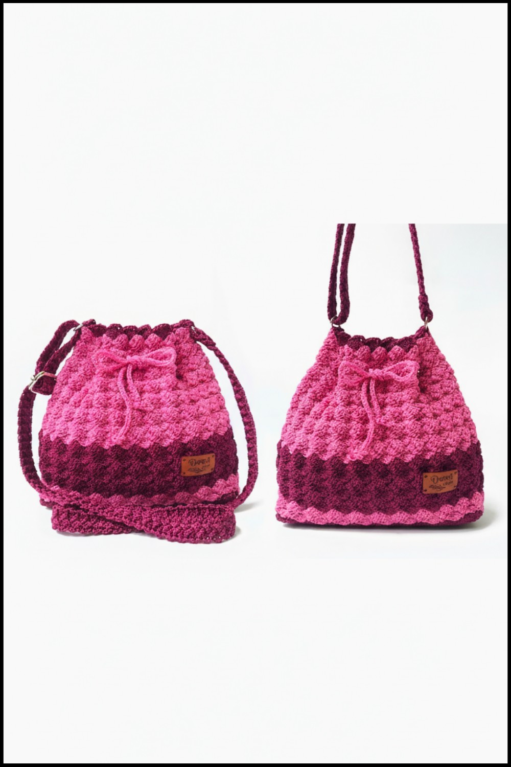 Latest Model Crochet Drawstring Bag 1