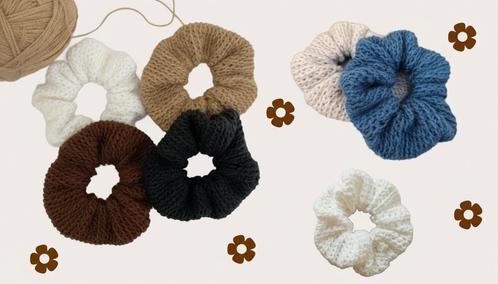 Quick & Easy Crochet Scrunchie Tutorial 9