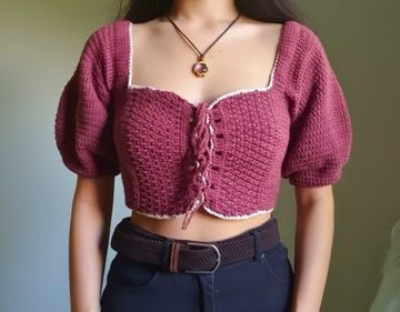 Alpine Puff Sleeves Crochet Pattern: Easy and Free