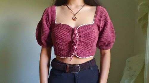 Alpine Puff Sleeves Crochet Pattern: Easy and Free