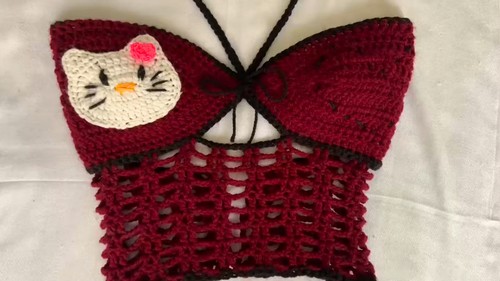 Hello Kitty Crop Top Crochet Pattern Completely Free