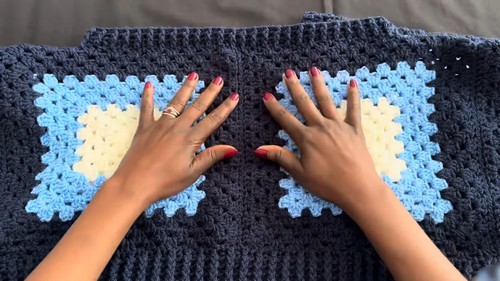 Crochet Granny Square Sweater Free Pattern