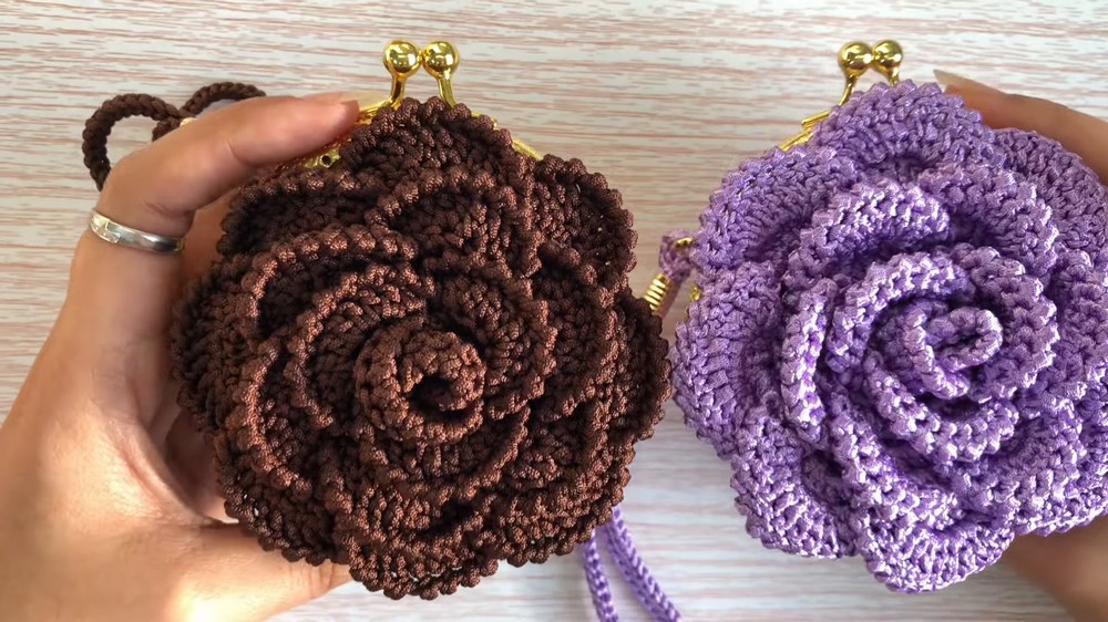 Rose Coin Purse Crochet Pattern Free Access