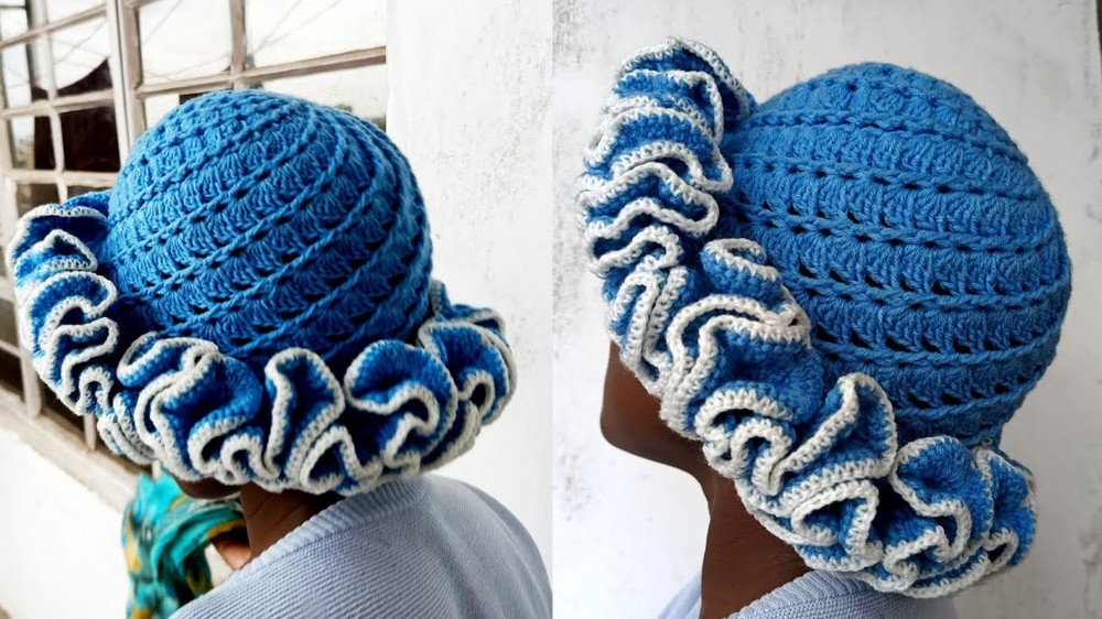 Free Crochet Spiral Ruffle Hat Pattern - Easy Stitch Practice