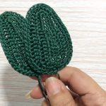 Free Crochet Sunflower Leaf Pattern for Beginners