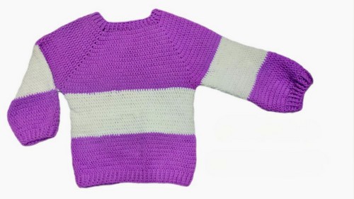 Easy Crochet Kid Sweater Pattern 8