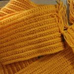 Crochet Ribbed Scarf Free Pattern