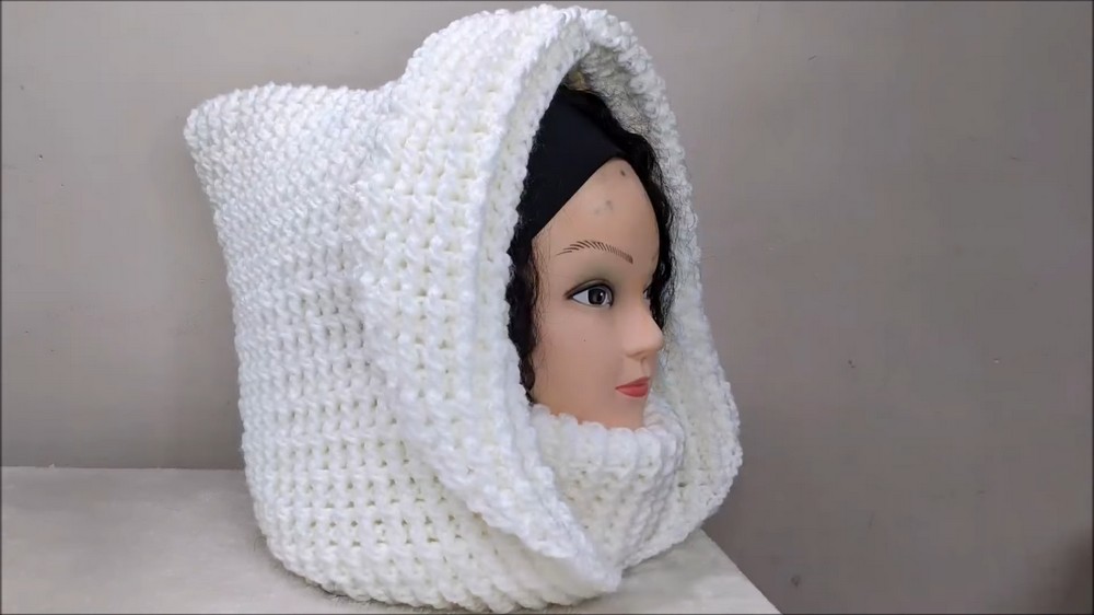 Turtle Neck Hooded Crochet Pattern for Cold-Weather Comfort