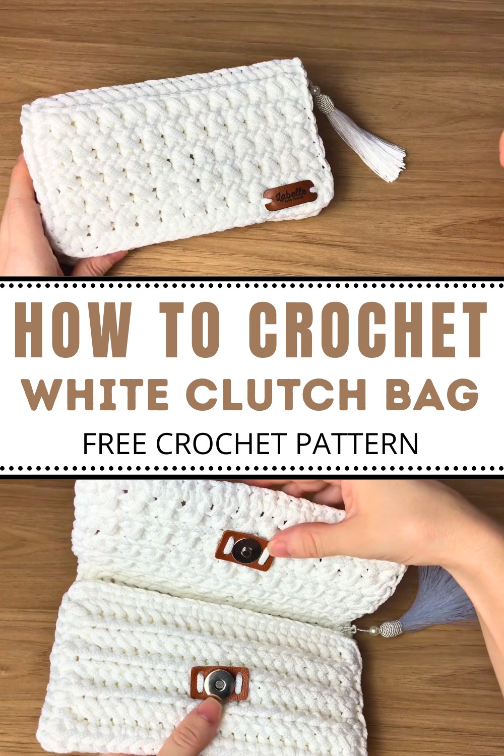 Crochet White Clutch Bag Pattern