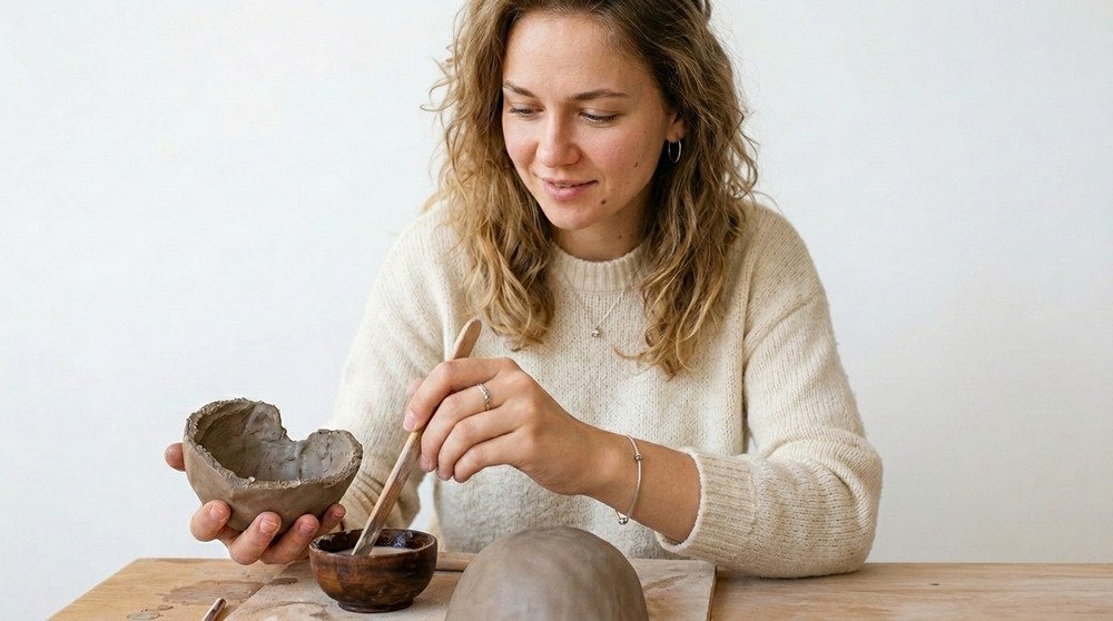 Tea-Light Lantern in clay. easy to do at home or anywhere. Calm Tutorial 4