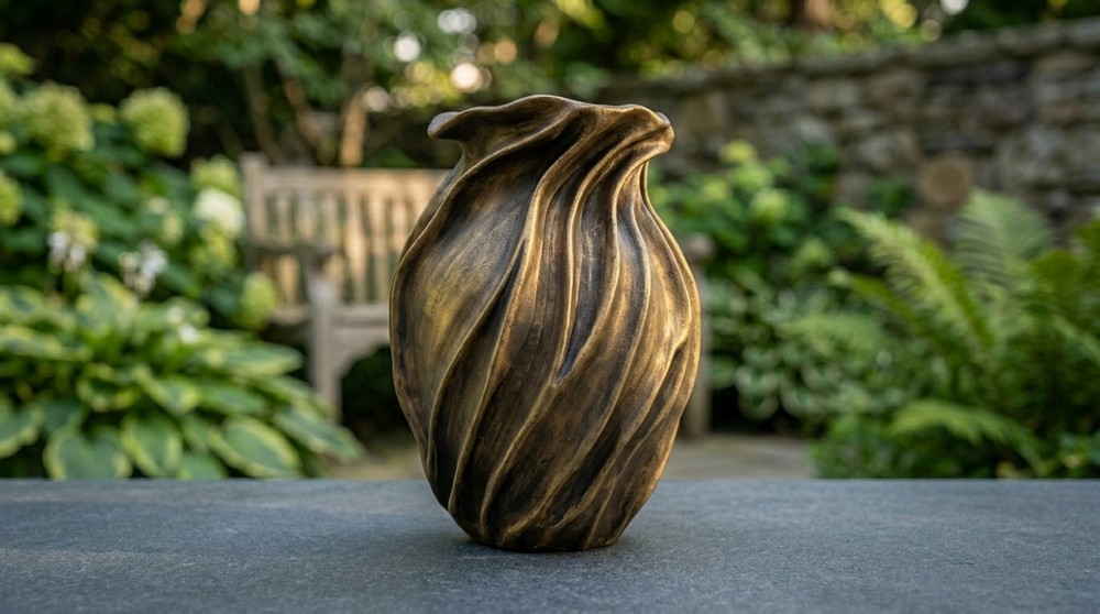 Swirling Coil Vase