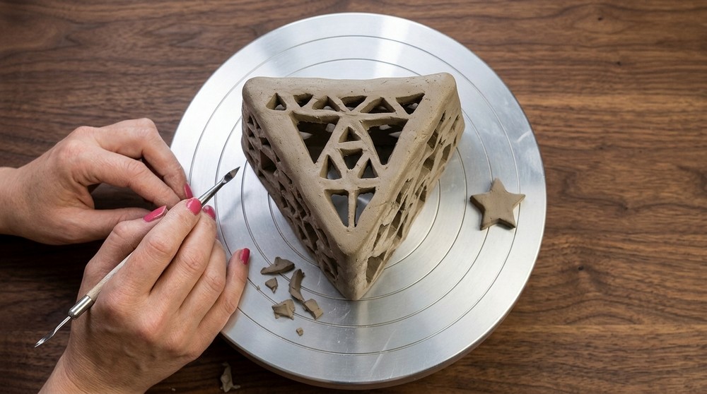 Ceramic Tea Light Lantern 7