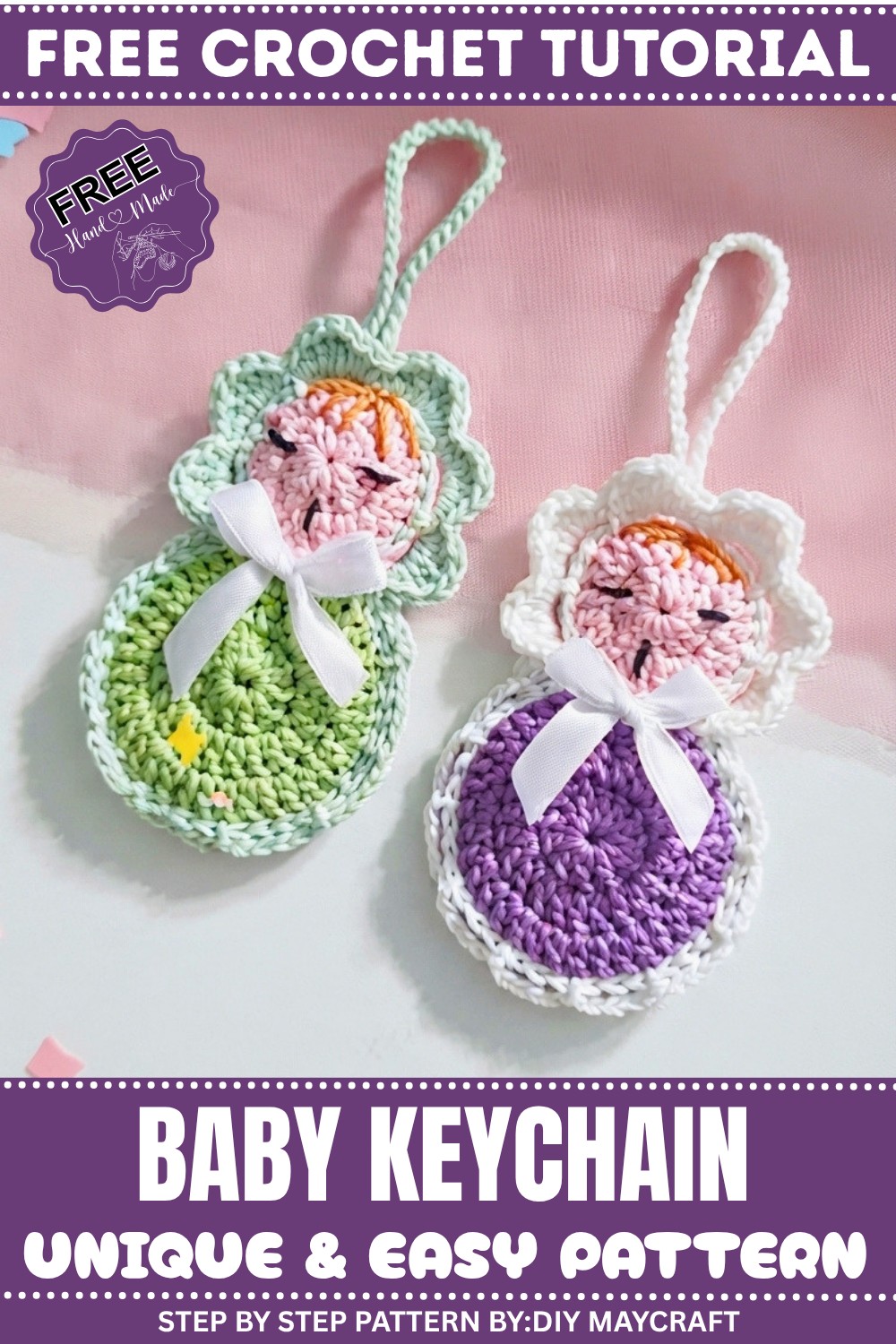 Crochet Baby Keychain Pattern