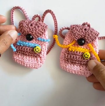 Crochet Bag Keychain Pattern 1