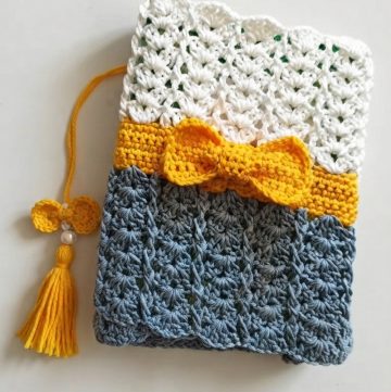 Crochet Book Cover Pattern 1