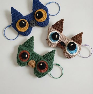 Crochet Cat Glasses Wallet Pattern 1