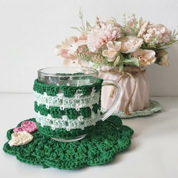 Crochet Coasters And Glass Covers Pattern 1