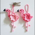 Crochet Flamingo Keychain Pattern 2