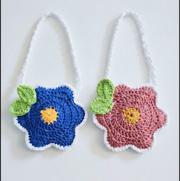 Crochet Flower Bag Pattern 1