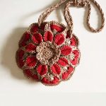 Crochet Flower Cellphone Bag 1