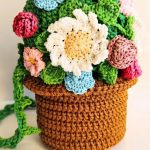 Crochet Flower Pot Bag Pattern 2