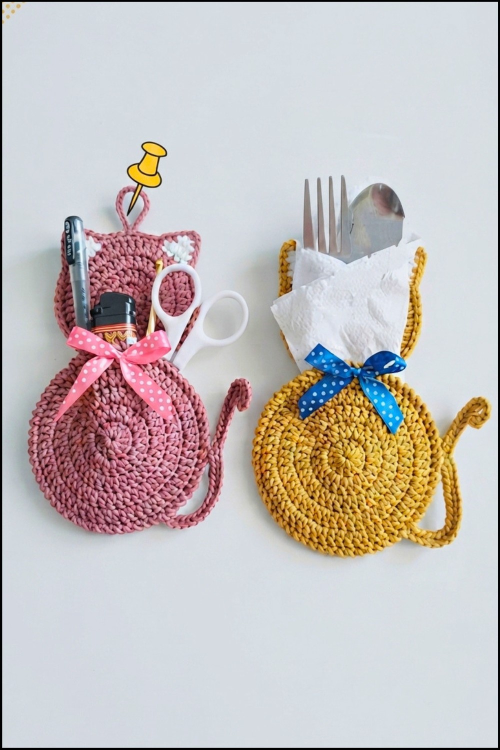 Crochet Meow Spoon Holder Pattern 2