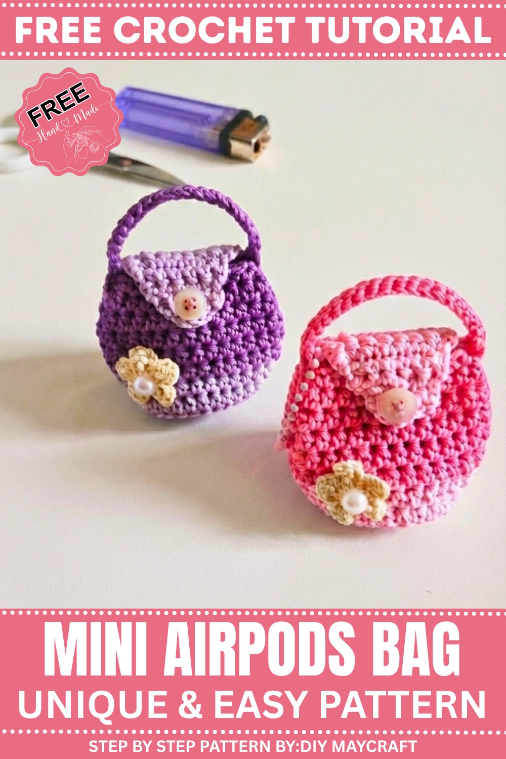 Crochet Mini AirPods Bag Pattern