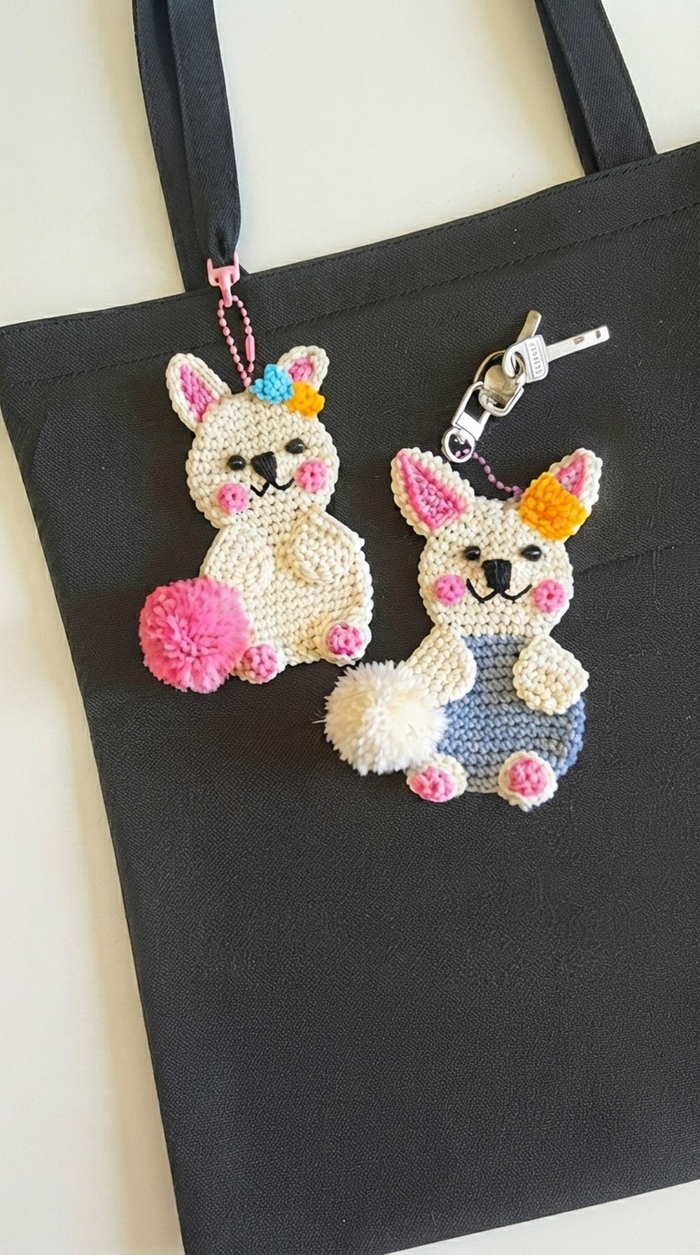 Crochet Rabbit Keychain Pattern 1