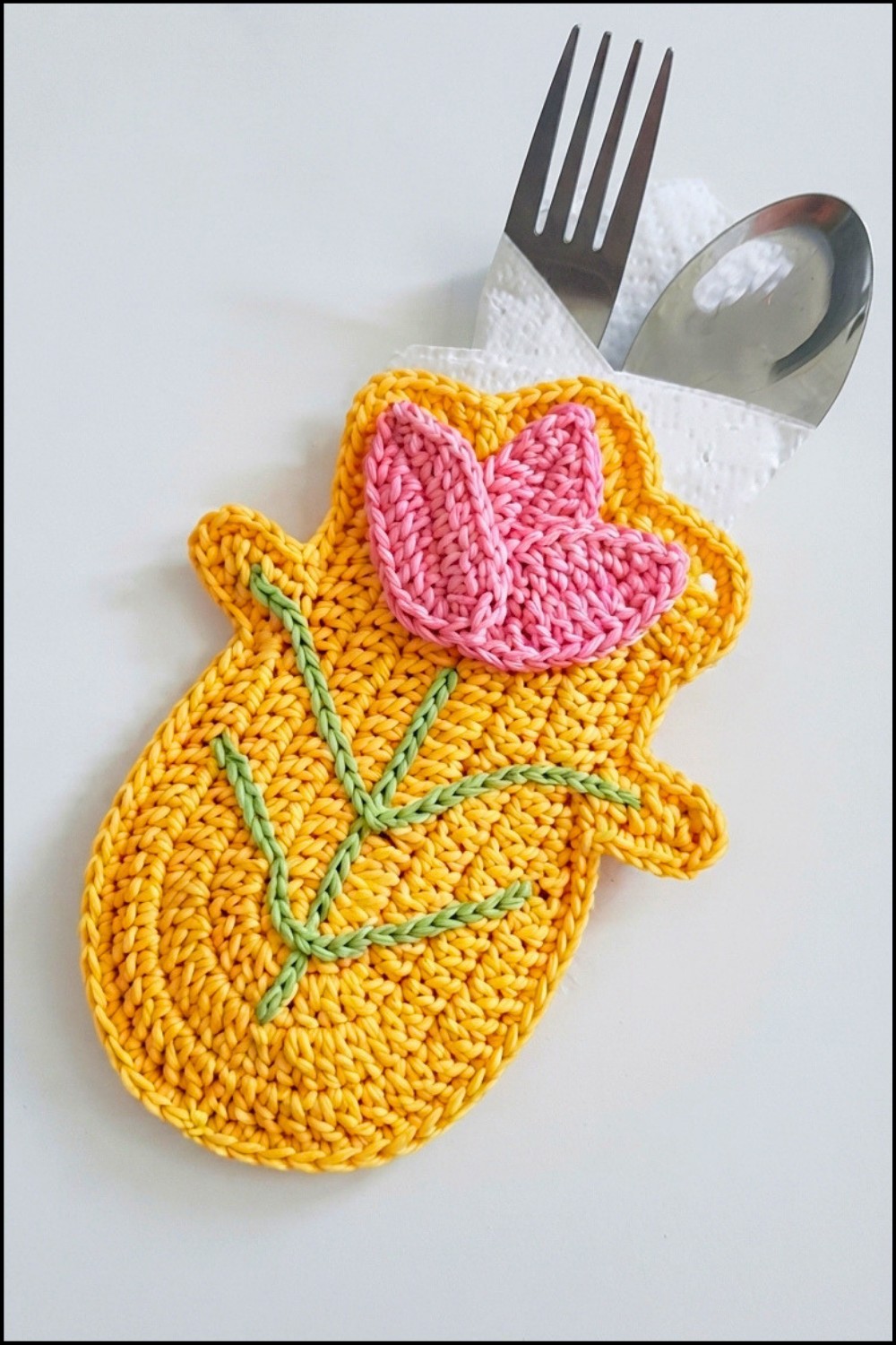 Crochet Spoon Coasters Pattern 1