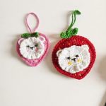 Crochet Strawberry And Sheep Keychain 1