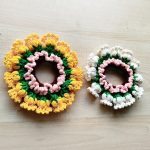 Puff Flower Scrunchie