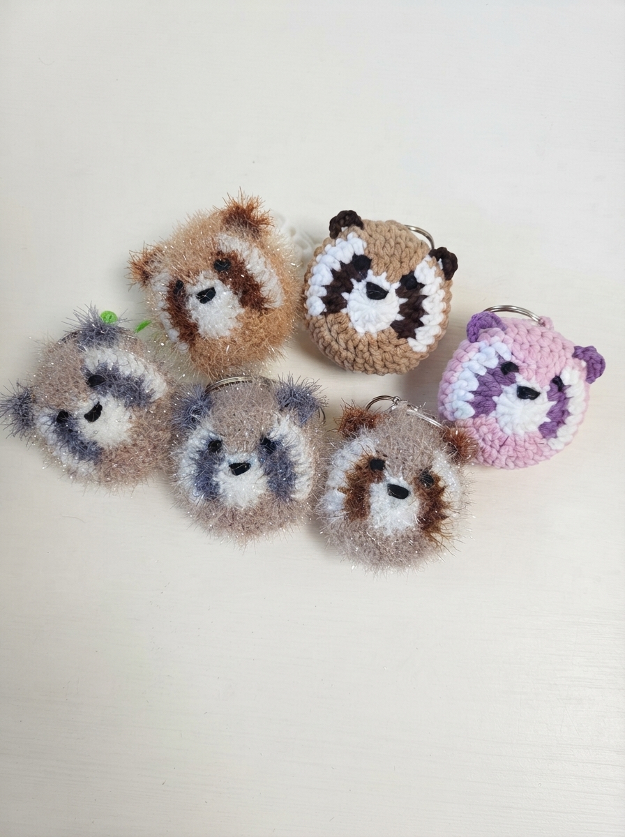 Raccoon Keychain