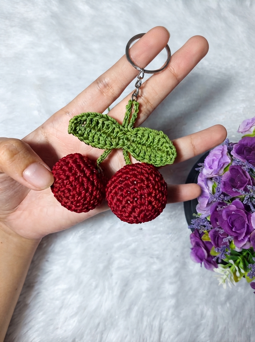 Cherry Keychain
