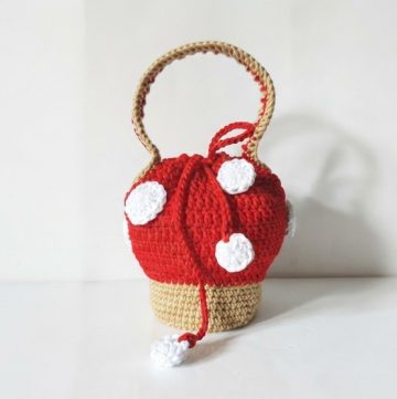 Modern Crochet Mashroom Bag Pattern 1