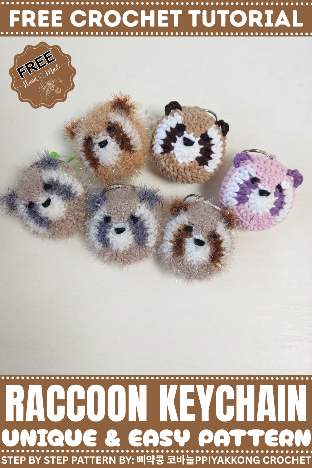 Raccoon Keychain